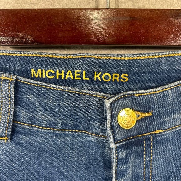 NEW Michael Kors Womens 14P Izzy Skinny Crop Jeans NWT - Picture 3 of 14